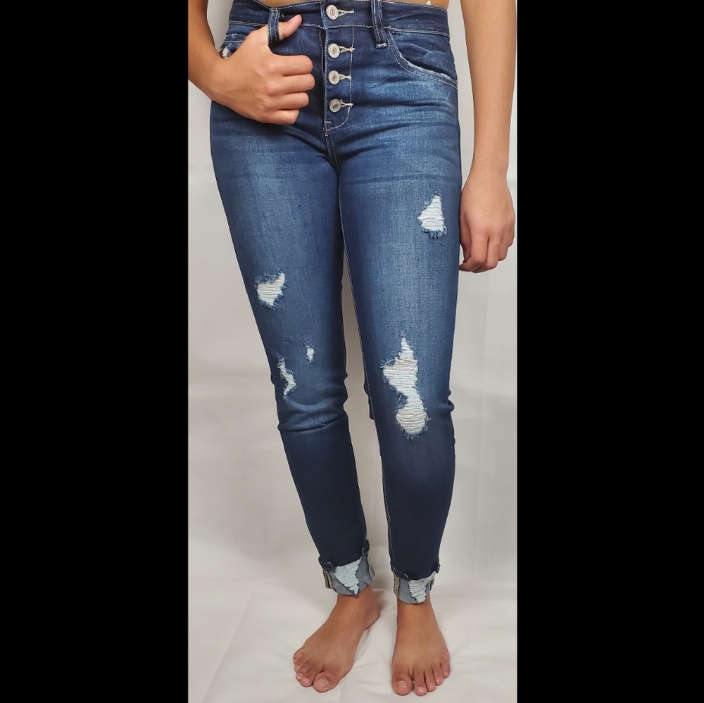 KanCan High Rise Ankle Skinny